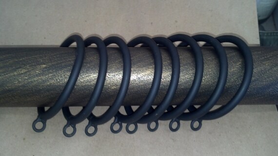 Iron Rings 2 Id Pack Of 8 Curtain Rings Drapery Etsy