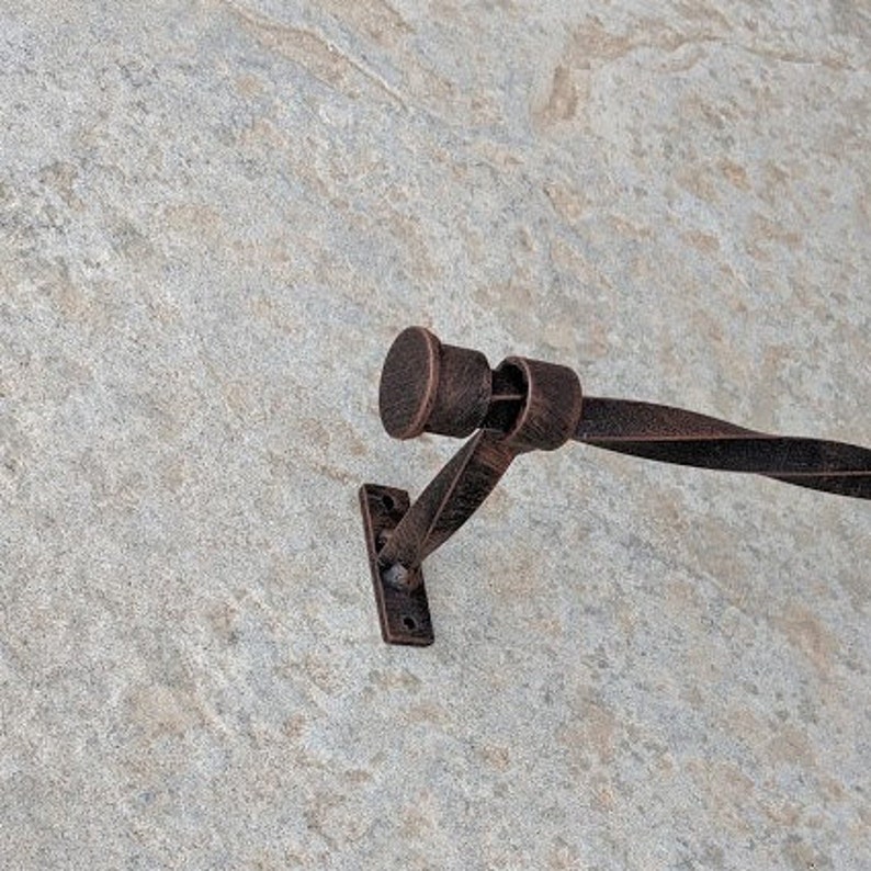 TWISTED IRON ROD Cut to size Drapery rod 1/2'' Square Etsy