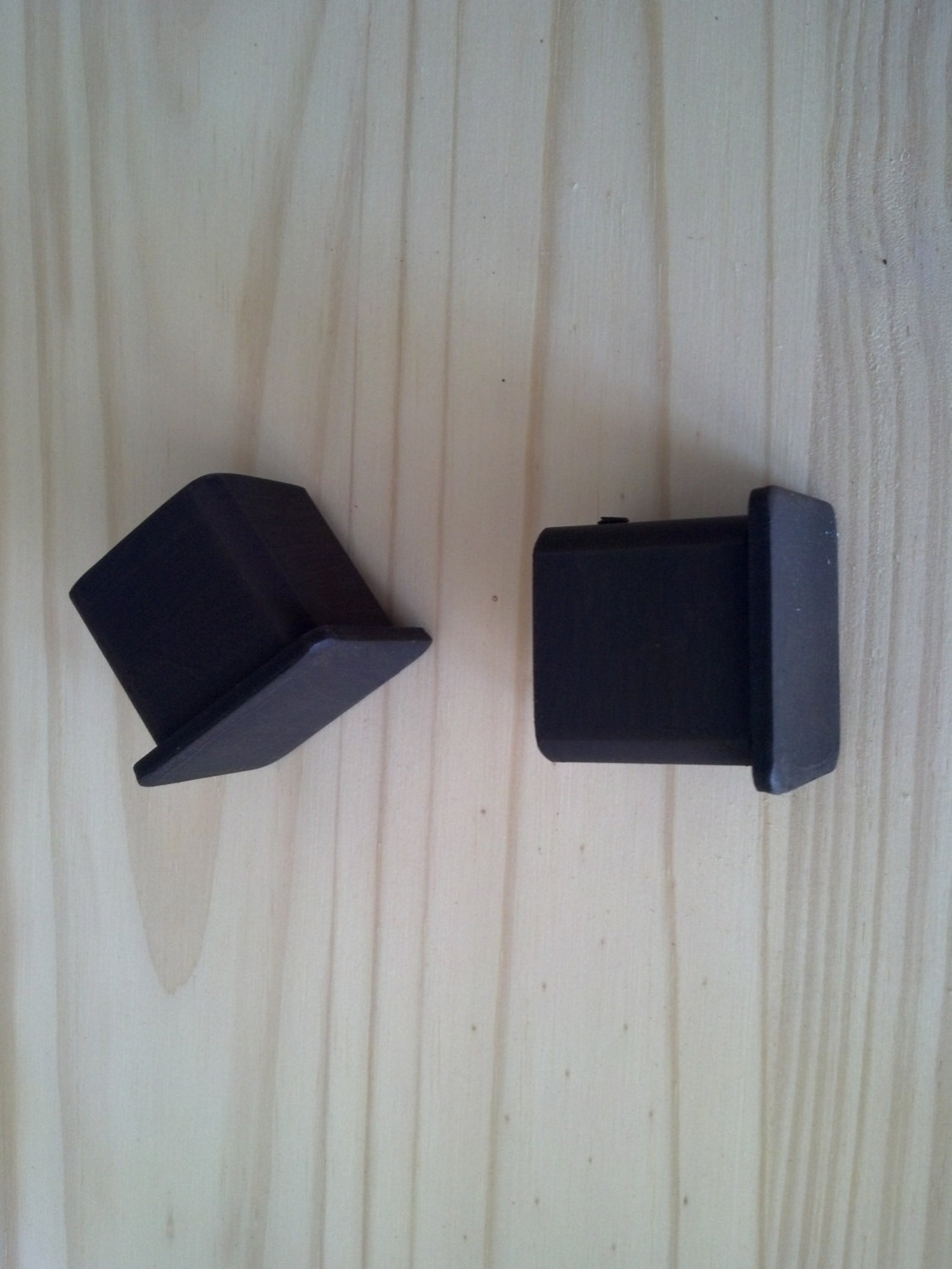 1-PAIR Square Rod End Caps, Iron Caps for 1 Inch Square Rod, Drapery ...