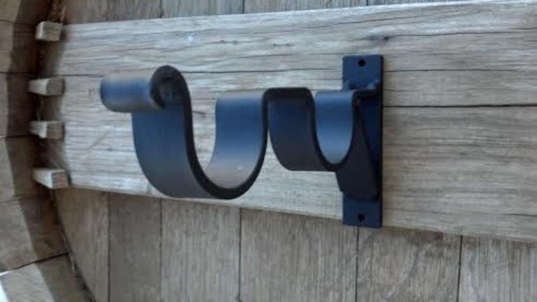 Iron Double Rod Bracket for 1''2'' Rods, 1EA Hand Heavy Duty