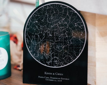 Custom Star Map Personalized Starmap Engraved
