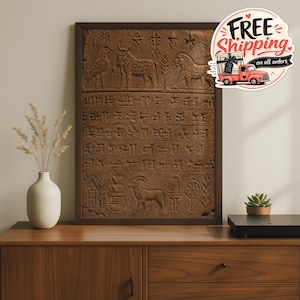 Mesopotamische spijkerschrifttablet reliëfdruk