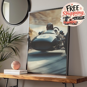 Vintage Motorsport Race Car Print