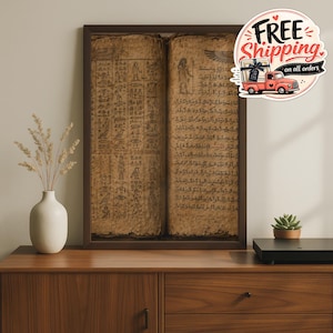 Ancient Egyptian Hieroglyphic Scroll Print