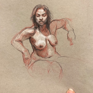 original drawing of a woman 212