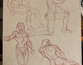 original drawing of a man 254