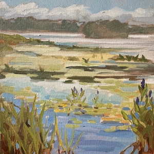 Original Ölgemälde Landschaft 20x25cm