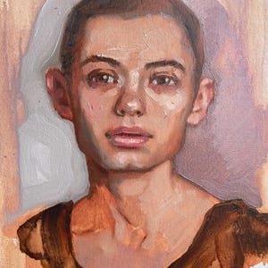 original oil painting portrait of a woman 325