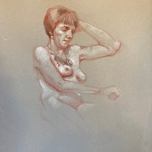 original drawing of a woman 208