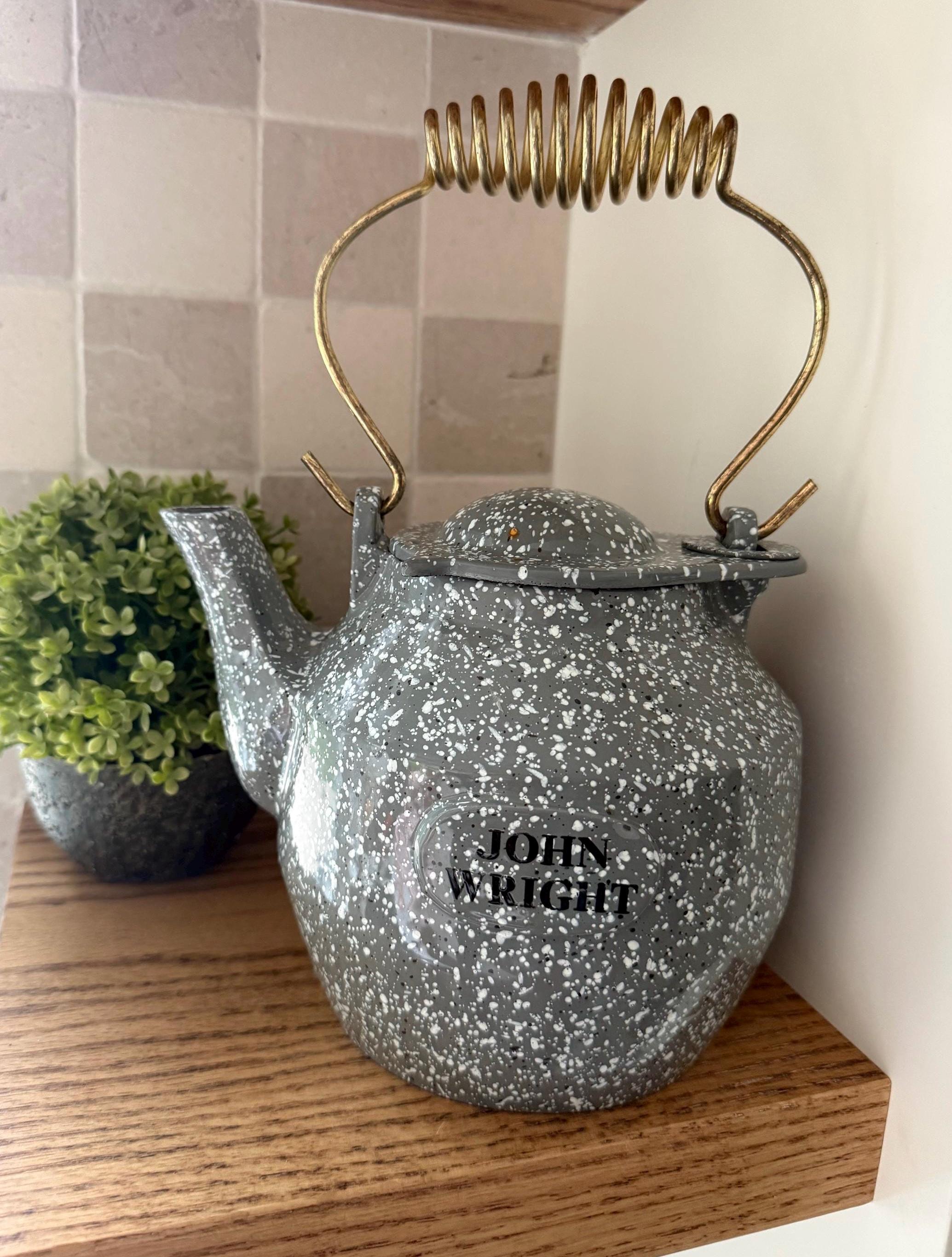 John Wright Cast Iron Kettle - Etsy