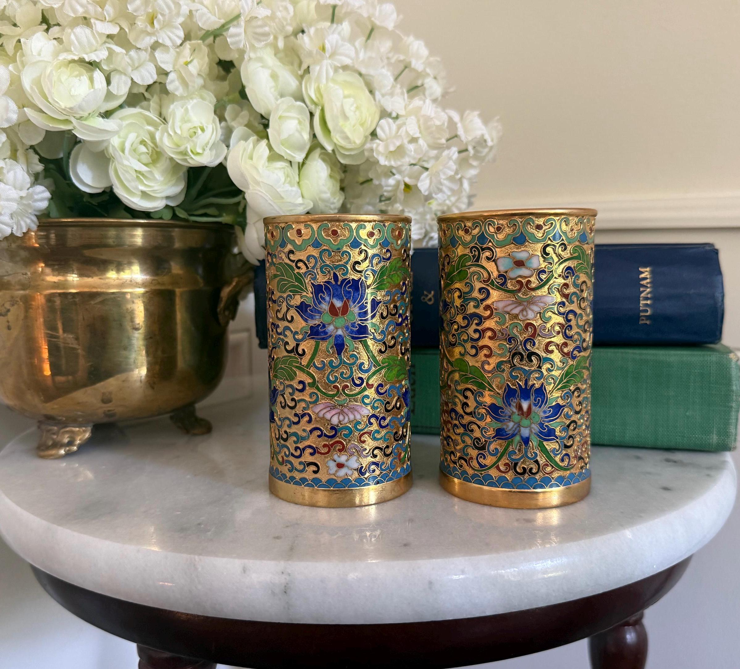 Chinese Cylinder Vase - Etsy