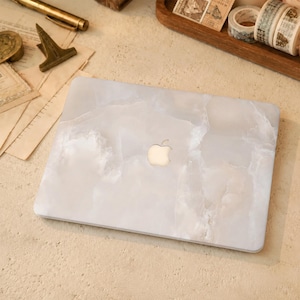 White Marble Simple MacBook Case,Custom Name Protective Case,Laptop Cover for MacBook Neo Air 11 13 15 Pro 13 14 15 16 Inch,Macbook 2026