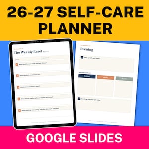 26-27 Teacher Planner | Self-Care, Burnout Prevention (Digital Download)