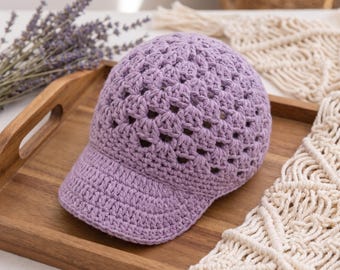 Easy Crochet Granny Stitch Cap Pattern (PDF Download)