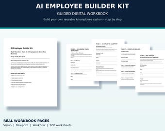 AI Employee Builder Kit | Custom AI Assistants, Workflow Templates (Digital Download)