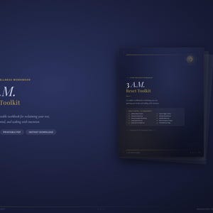 3 AM Reset Toolkit: Sleep Journal, Anxiety Workbook, Thought Tracker (Digital Download)