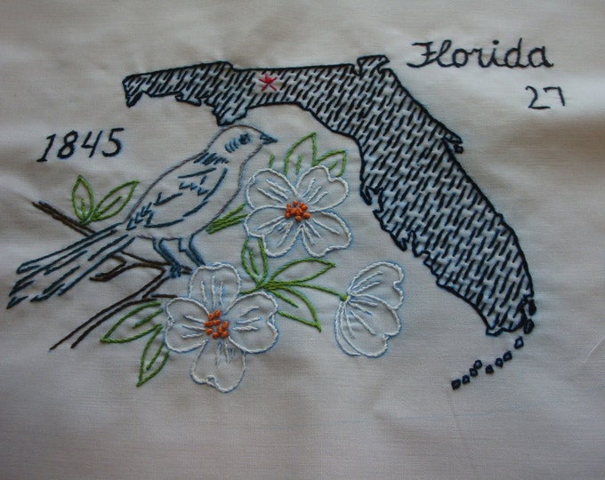 50 States Quilt Blocks States Birds Flowers Quilt Blocks 50 Etsy