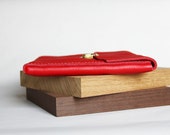 handmade red  leather ipad case, genati,tablette pochette, christmas gift, leathergood