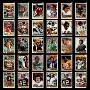 1981 Topps NFL Lot 30 Football Cards 1981  NM-Mint Collection Steve Bartkowski