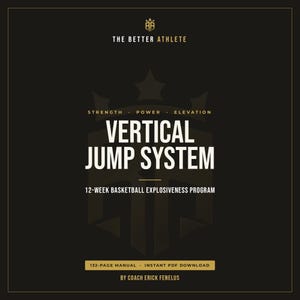 Vertical Jump Program for Basketball, 12 Week Jump Higher Training Plan, Dunk Workout PDF, Explosive Vertical eBook, Instant Download