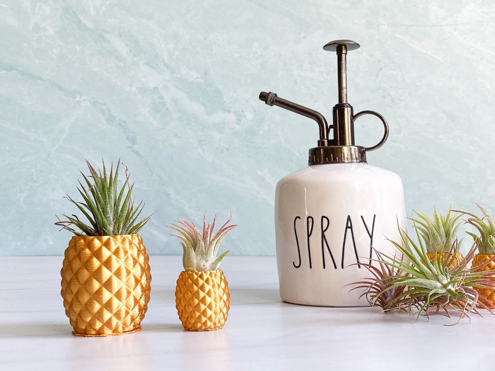 Gold Pineapple Air Plant Holder Etsy