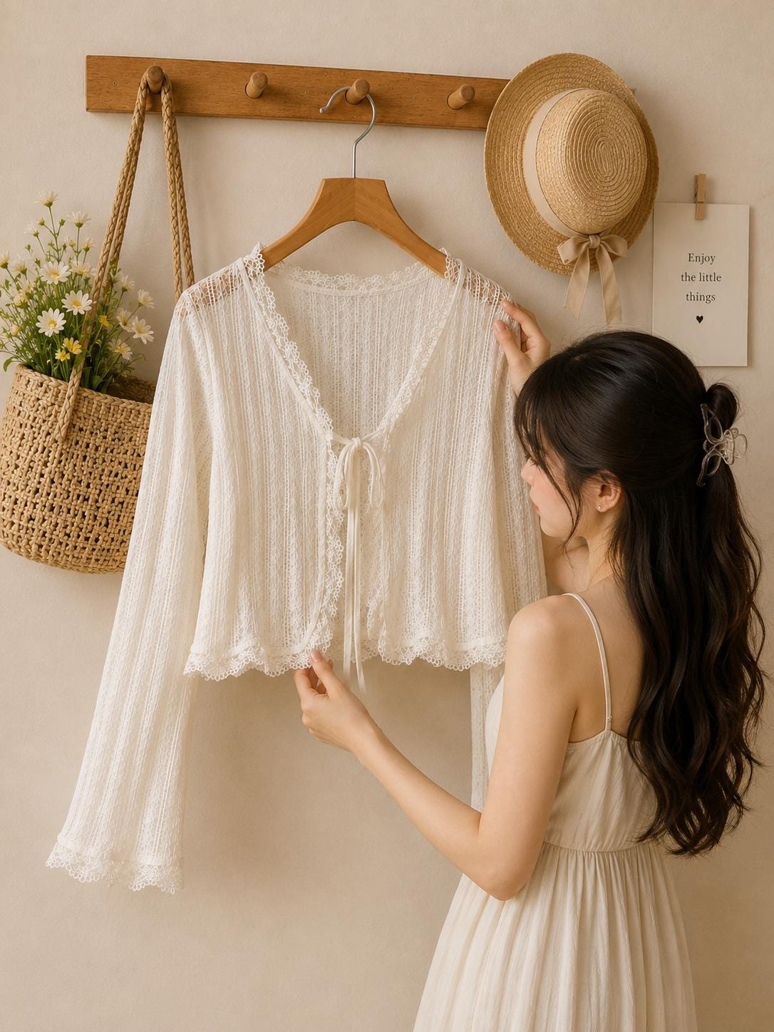 Sheer Tie Front Cardigan - Etsy