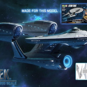 1/500 Scale U.S.S. Enterprise-Kelvin Timeline Revell Model Detailing Set