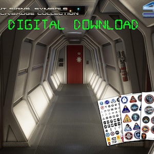 DIGITAL FILES - Multi-Scale Starfleet Badge Waterslide Decal Set