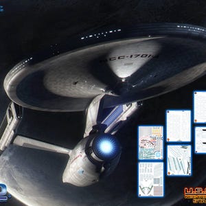 U.S.S. Enterprise 1/537 Scale Standard Aztec/Hull Detailing Set
