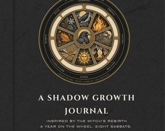 Beyond the Veil Shadow Work Journal, Wheel of the Year Sabbat Prompts (Digital Download)