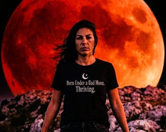 Born Under a Bad Moon Samhain Collection Women's T-Shirts