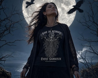 She is Reborn Samhain Collection Women's T-shirts