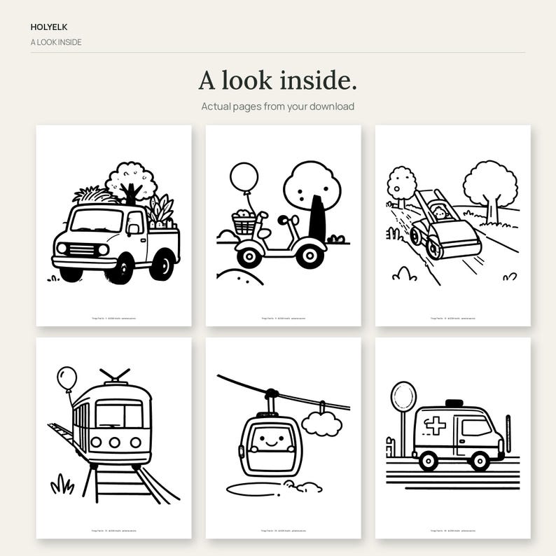 40 Vehicle Coloring Pages for Kids, Cars, Trucks, Trains (PDF Download ...