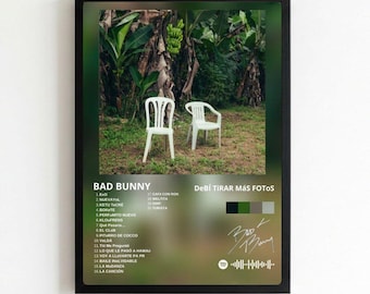 Bad Bunny - DTMF-poster met lijst