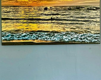 Puerto Vallarta Sunset: Photo on Canvas