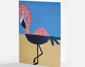 Flamingo Art Note Card