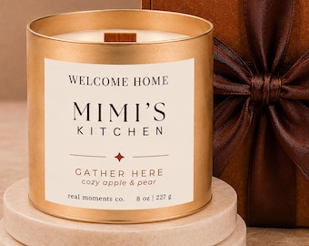 Personalized Mimi Candle, Mimi Gift Box, Custom Fall Candle, First Mimi Gift
