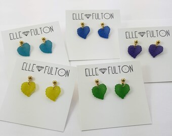 Vintage Leaves Earrings - Choose Color