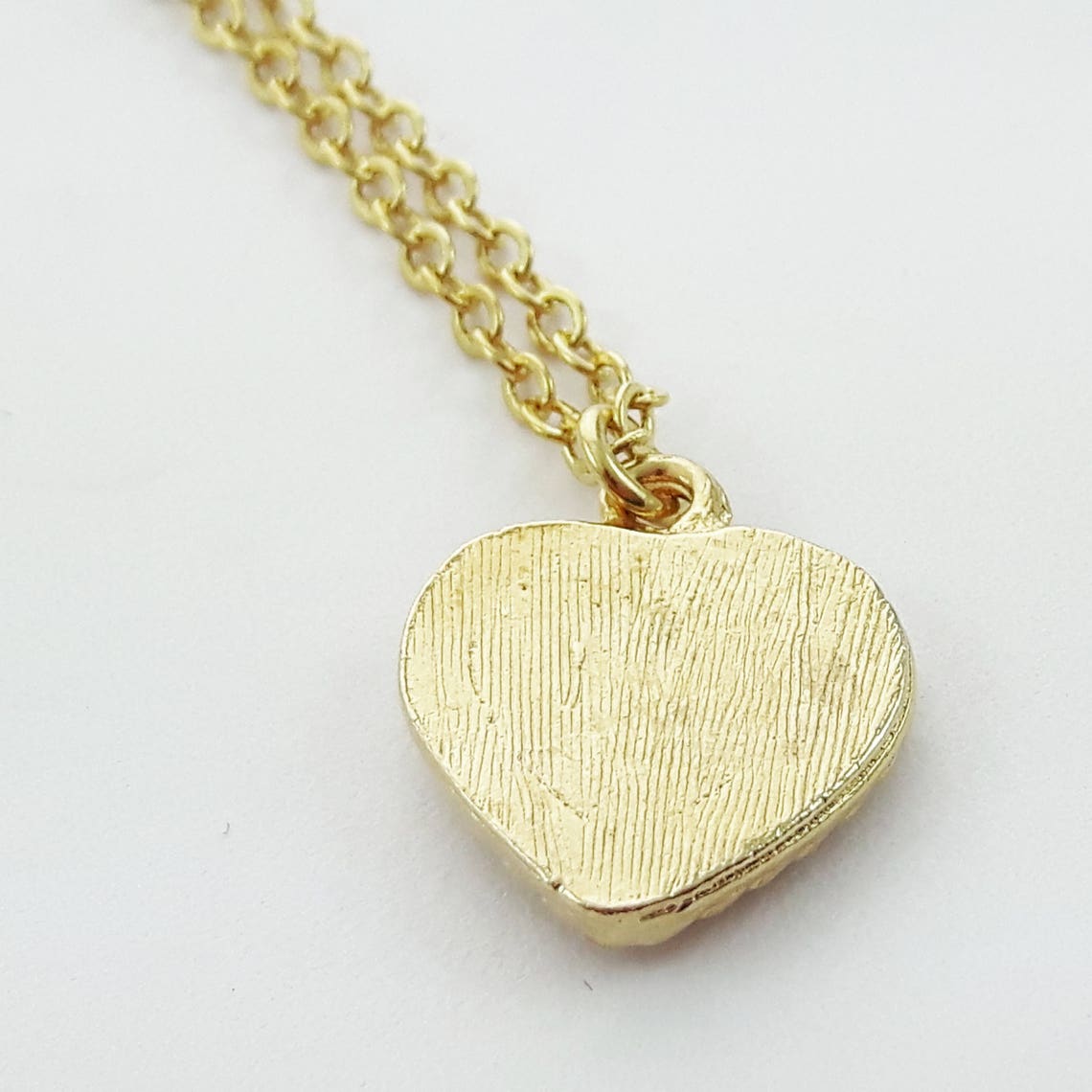 Mint Green Enamel Heart Necklace Etsy