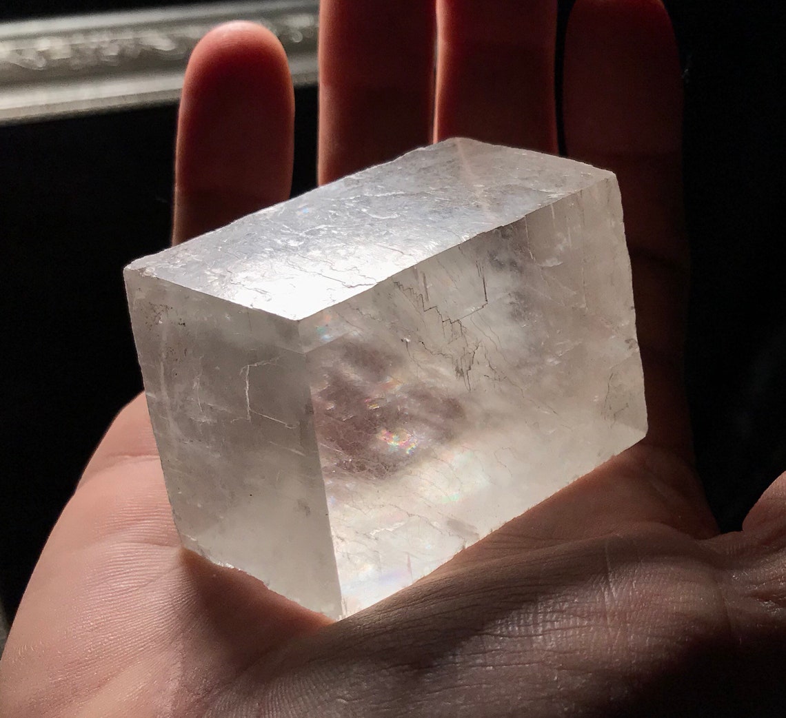 Viking Sunstone Large Optic Calcite Crystal with Etsy