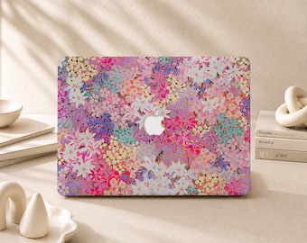 Pastel Bloom MacBook-hoes voor MacBook Air 2026 M5, MacBook Pro 16/15/14/13 inch, MacBook Air 15/13 inch, MacBook Neo A18, MacBook Retina 15 inch
