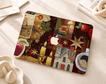 Cozy Collage Macbook Case voor Macbook Air 2026 M5, Macbook Pro 16/15/14/13 inch, Macbook Air 15/13 inch, Macbook Neo A18, Macbook Retina 15 inch