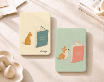 Bookish Pals op maat gemaakte magnetische Kindle-hoes voor PaperWhite 12/11e generatie, Kindle Colorsoft met riempje, Kindle 11/10e generatie, Kindle Scribe, Kobo Clara Color
