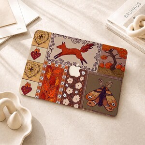 フォークパッチワークMacbookケース（Macbook Air 2026 M5、Macbook Pro 16/15/14/13インチ、Macbook Air 15/13インチ、Macbook Neo A18、Macbook Retina 15インチ対応）