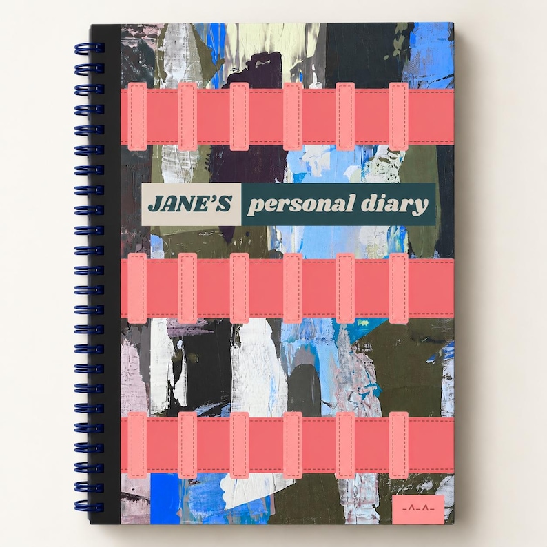 Personalized Notebook Cover, Notepad Spiral Binder Printable Cover ...