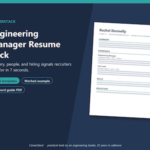 CV-paket för teknisk chef | ATS-vänliga mallar, personligt brev, nyckelordsguide (digital nedladdning)