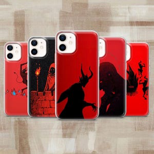Devil Phone Case Satan Halloween Cover for iPhone 17e, 16, 15, 14, 13, 12, Samsung S26, S25, S24, S23Fe, A16, A56, Pixel 10, 9Pro