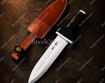 Handmade Vinland Saga Thorfinn Daggers, D2 Steel Anime Replica Knife, Leather Sheath, Cosplay Gift