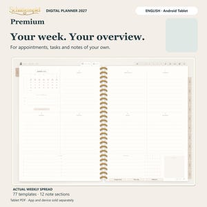 English – [Android] Premium Ultra Digital Planner 2027 - Android PDF