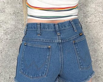 Pantalones cortos vaqueros Wrangler Vintage Western Cut Off Cheeky / Talla 28 29